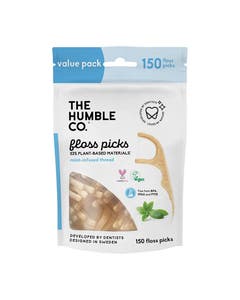 The Humble Co. Mint Dental Floss Picks 150 pieces